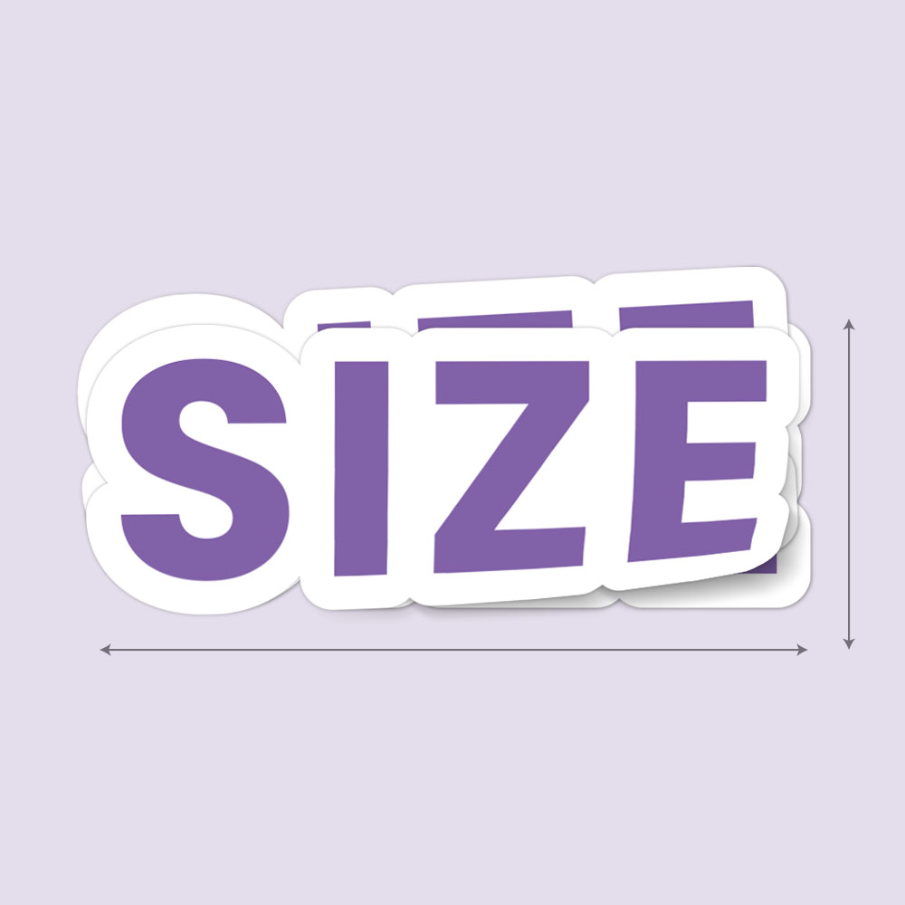 sticker size